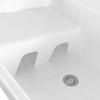 Portable Utility Sink Laundry Tub, Outdoor Freestand Utility Sink Plastic Laundry Sink White 70kg/154lbs for laundry, bathrooms