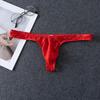 Stijlvolle Jacquard Lage Taille Hoge Kwaliteit String voor Mannen met Gedurfde Tailleband