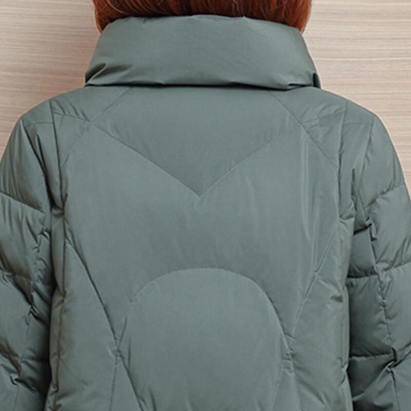 Xuezhongfei Women's Short Stand Collar Down Jacket