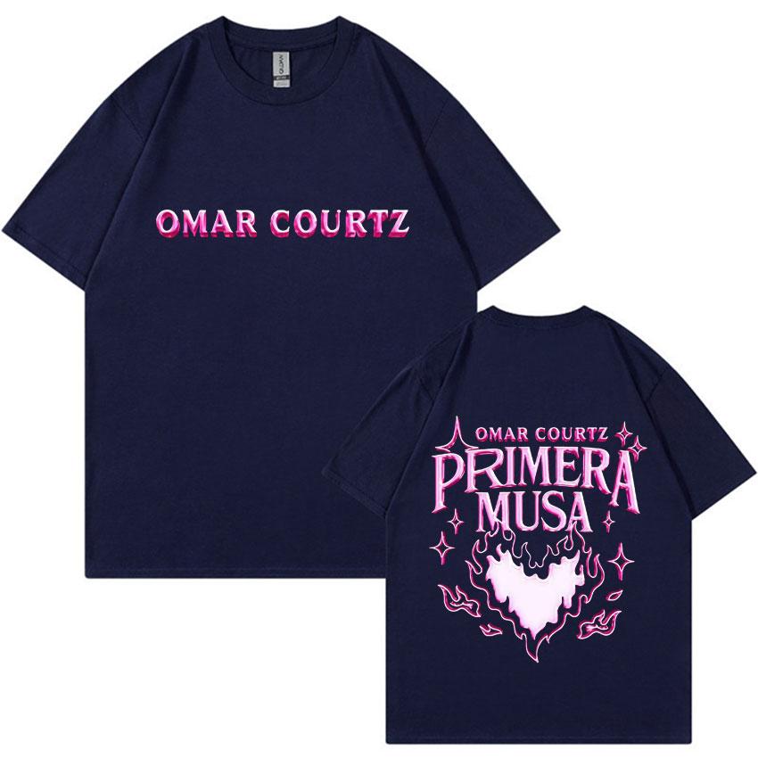Harajuku Product Tshirt Omar Courtz Primera Musa Album Tour Men Hiphop Fashion Highquality Casual Cotton Shortsleeved