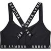Under Armour Wordmark Strappy Solid Sportlette Women Tops Black 1342646-001