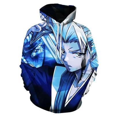 Erkek/Kadın Günlük Sokak Giyimi Kazak Hip Hop Kapüşonlu Sweatshirt Unisex Moda Üstler Anime Tarzı Kapüşonlular Bleach 3D Baskılı Kapüşonlu Sweatshirt