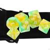Acrylic Polyhedral Dices Set Toys D8 D10 D12 D20 with Pouch for DND RPG Role Playing Board Game