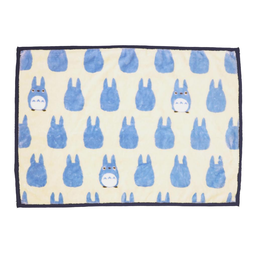 Marushin Lap Blanket Ghibli My Neighbor Totoro Medium Totoro Silhouette Blanket Polyester Mylar Warm and Cozy Item - - - - Cute, Fluffy, Stylish,