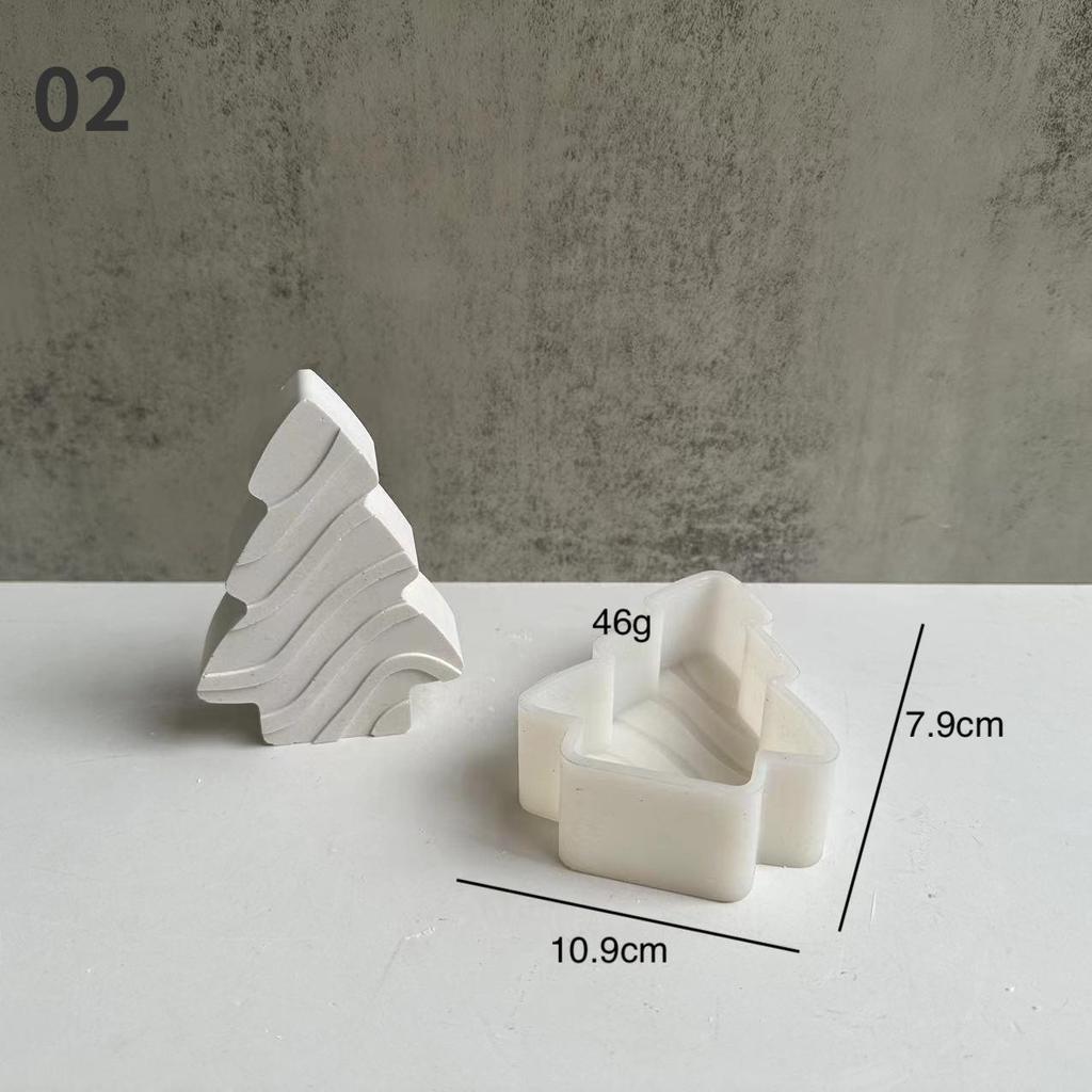 Christmas Tree Plaster Silicone Mold Aromatherapy Diffuser Ornament Mold DIY Christmas Epoxy Resin Mold Home Decor
