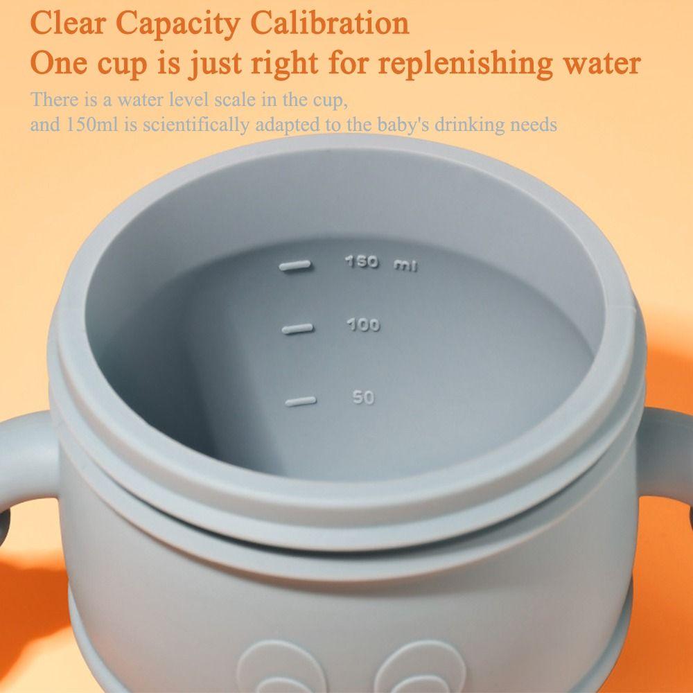Leakproof Baby Training Cup Soft Silicone Drinking Cups with Straws Baby Stuff