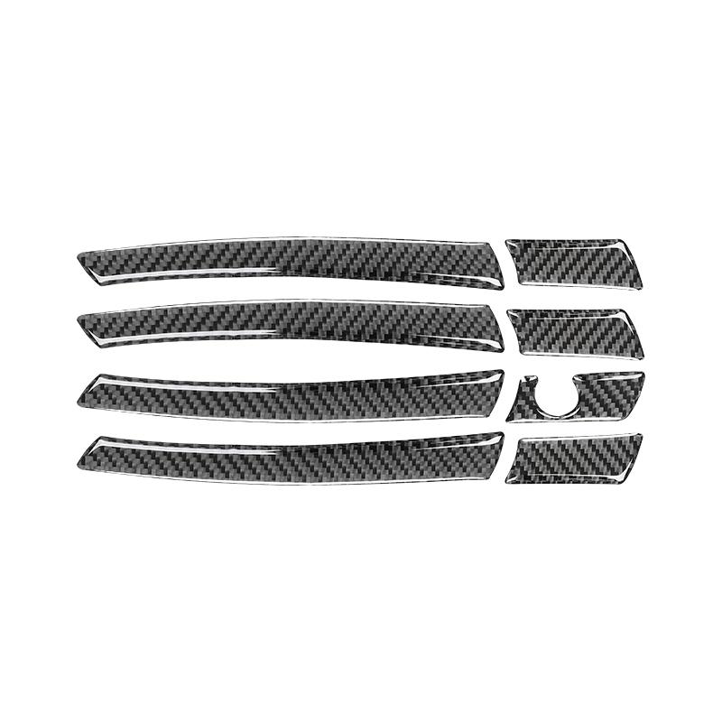 For Mercedes Benz C CLASS W204 2007-2013 Car Exterior Door Handle Decorative Cover Sticker Carbon Fiber Modified Accessories