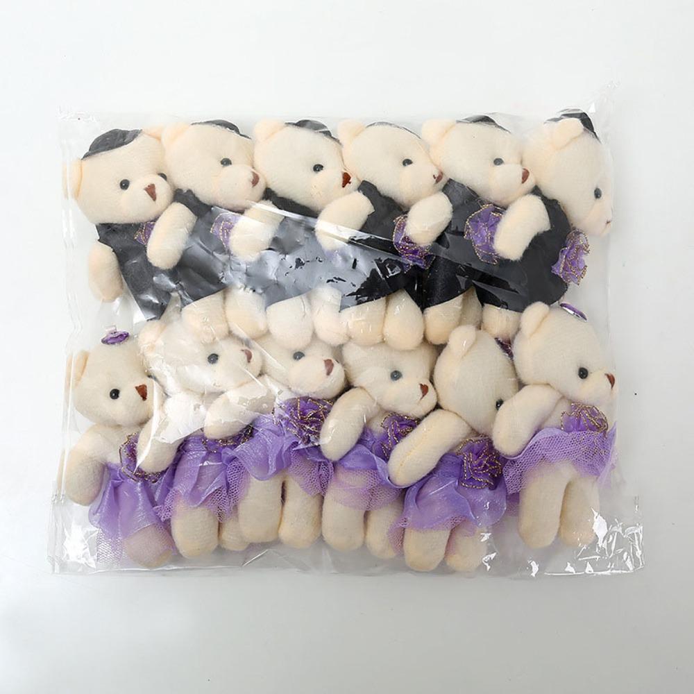 

12pcs/bag Cartoon Bear Plush Foam Toys Plush Doll Cartoon Bouquet Doll Valentine s Day Style 4