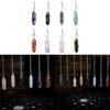 Winding Wire Stone Pendant Necklace Pointed Healing Crystals Necklace Jewelry