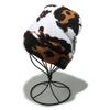 Cow Pattern Camouflage Pullover Hat Outdoor Riding Warm Wool Hat Ear Protector Knitted Hat Women