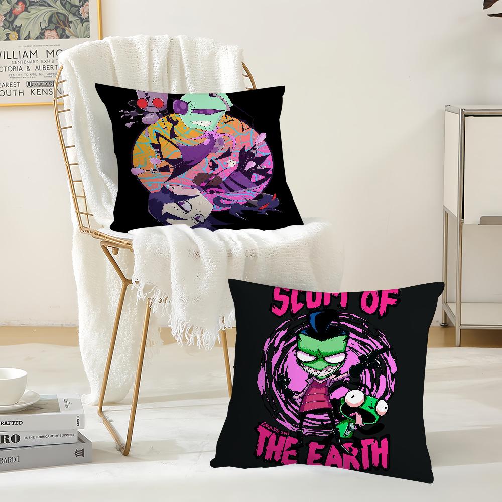 ANIME I-invader Z-zim Pillow Case Suitable For Bedrooms Living Rooms Cars Home Decoration