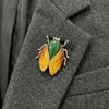 Zinc Zinc Alloy Cicada Brooch Chinese Style Enamel Brooch New Insect Lapel Pin  Suit