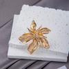 Zinc Zinc Alloy Gold Big Floral Ring Adjustable Irregular Geometric Petal Ring Metal Flower Ring  Trendy