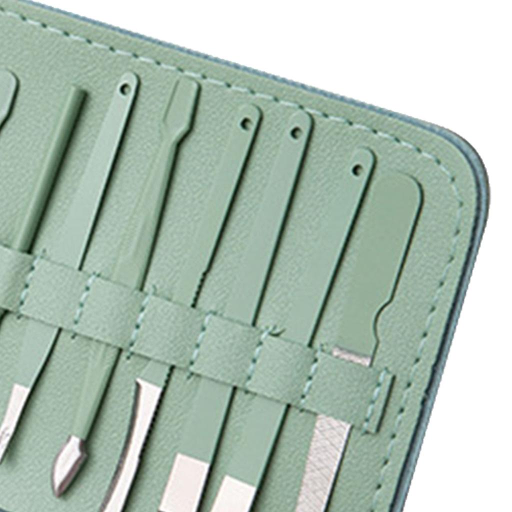 16pcs Nail Clippers Set Dead Skin Forceps Fork Ear Scoop Manicure Cutter Tools with Storage Bag