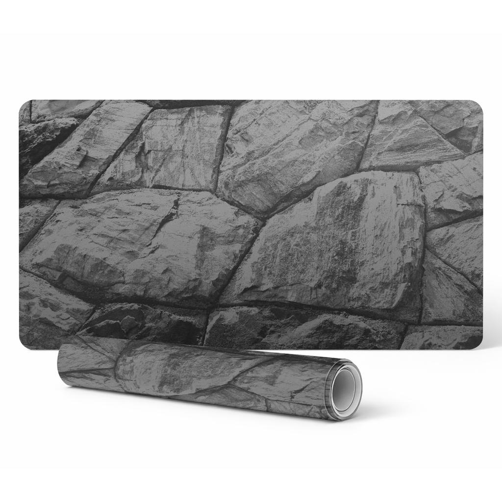 Desk Protector Mat Keyboard Mouse Stone Wall 90X45 Cm