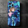 Anime Kugisaki Nobara JUJUSU Soft Phone Case for iPhone 16 16E 17 Air 15 Pro Max 14 Plus 13 Mini 11 12 7 Black Cover Back Shell
