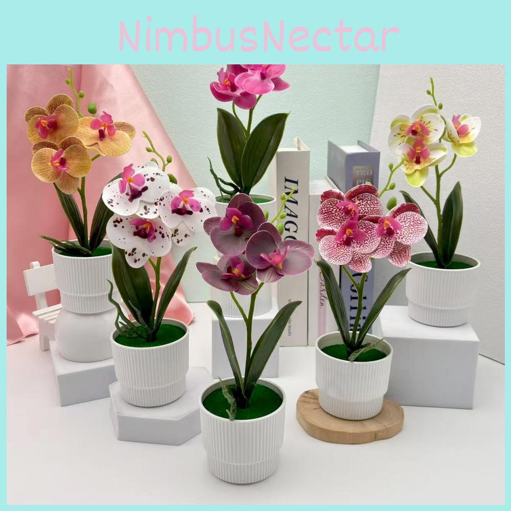 Butterfly Orchid Faux Plant With 3d Printing Technique For Indoor Home Decoration And Photography