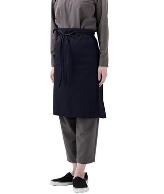 Seven Uniform ET3409-1 Navy One-Size Below-the-Waist Apron, Antibacterial, Odor-Resistant, Water-Repellent, and Oil-Repellent