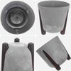 KADAX Flowerpot Flower Pot Leg Cover + Insert Flowerpot 18cm Gray