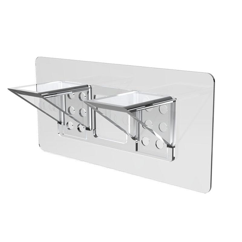 1/2/4pcs No Drill Shelf Support Pegs Punch Free Shelf Support Peg Adhesive Shelf Bracket Cabinet Shelf Clips For Kitchen Cabinet