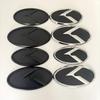 1 Stück x 3D ABS K Logo Auto Fronthaube Heckklappe Logo Emblem Abzeichen Aufkleber für Sportage Sorento Optima Forte Rio Stinger K5