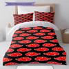Naruto Pattern Bedding Quilt Set Quilt Cover Pillowcase Home Birthday Gift(1 * Duvet Cover + 2 * Pillowcase, Without Core)