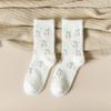 Female Autumn and Winter Plus Velvet and Thick Warm Mink Velvet Warm Fruit Strawberry Deodorant Tube Socks