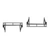 Metal  ing Pan Pot Rack Wall Mounted with 10 Hook Holders Kitchen Storage   (90cm)