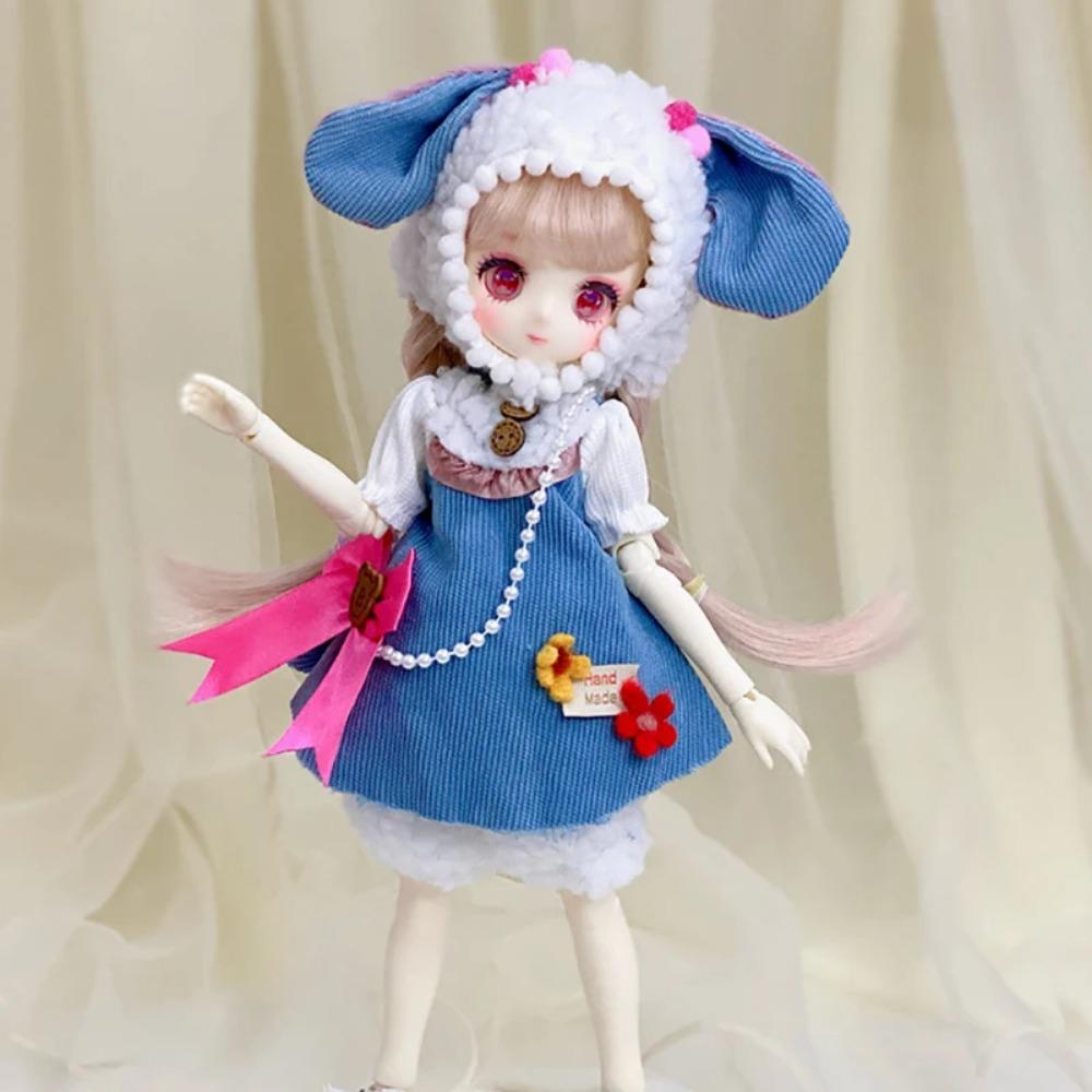 Fashion 1/6 Bjd Doll Clothes Accessories Princess Dress 30cm Doll Clothes Suit Loli Dress Up Skirt Girls Kids Doll Toy Gift