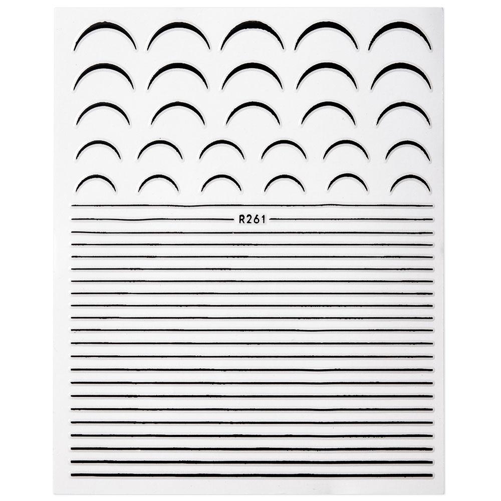 12Pcs/1pcs Nail Lines Strip Stickers Gold/Silver Metal CurveStrip Tape Decals Self-Adhesive Slider DIY Manicure Nail Art Sticker