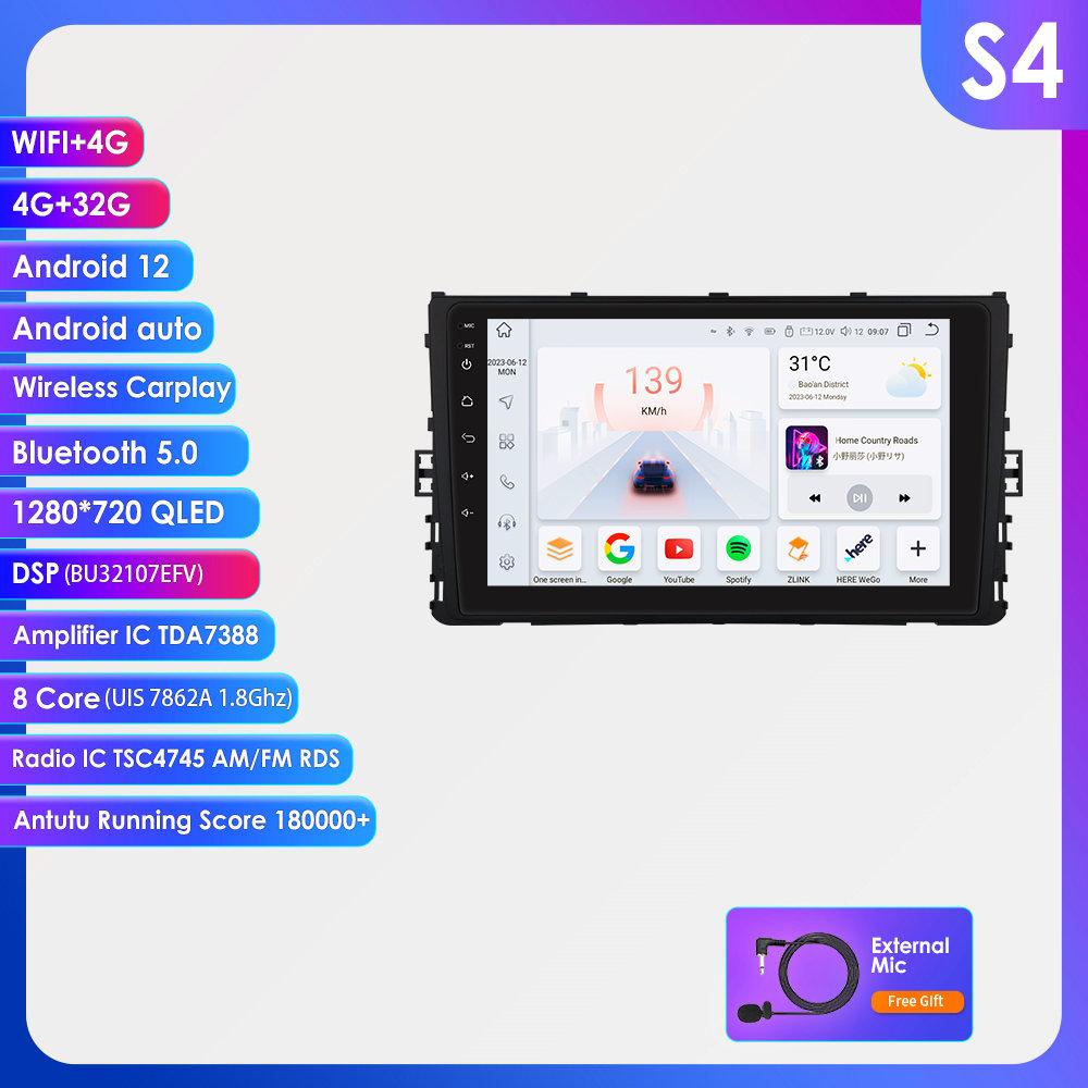 

OSSURET Камера 360 Carplay 4G 2din Android Автомагнитола Для VW MQB Polo Plus T-Cross Как T-Kruis T-Roc Tharu Sagitar Интеллектуальная Автомагнитола GPS Стерео S4 8Core 4G 32G