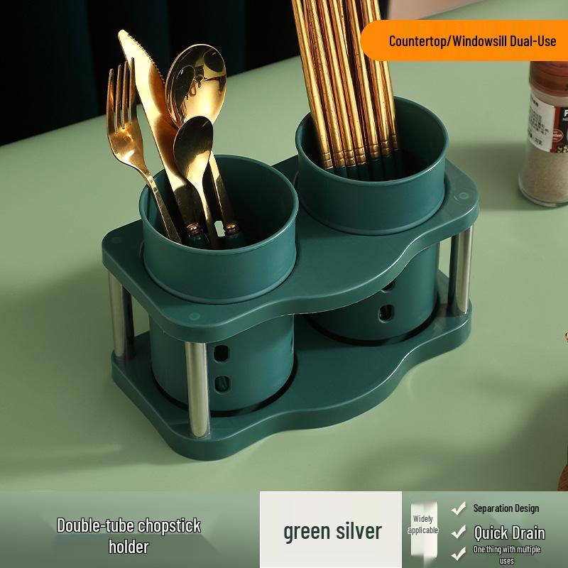 

Многофункциональная кухонная подставка для хранения ножей и столовых приборов