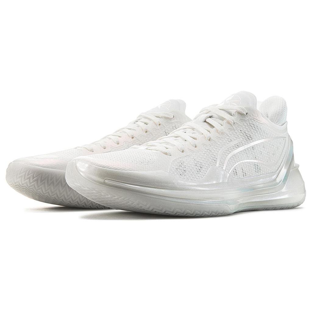 Li Ning Blade 4 V2 Cushioning Slip Resistant Support Lightweight Rebound Low Top Basketball Shoes Men's White ABAU037-7
