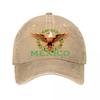 Mexico Eagle Embroidered Vintage Cotton Baseball Cap Washed Baseball Cap