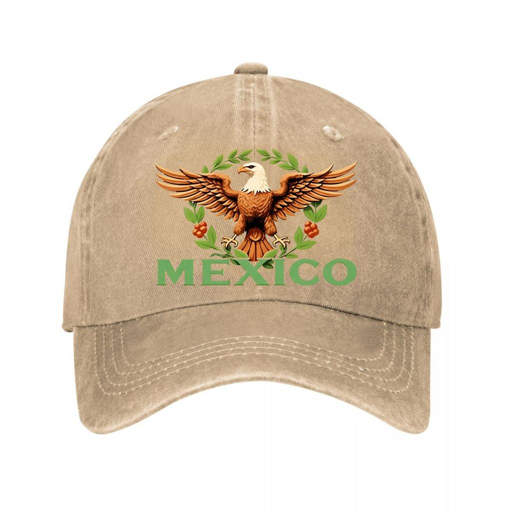 Mexico Eagle Embroidered Vintage Cotton Baseball Cap Washed Baseball Cap