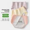 Women's Spring and Autumn Period Leak Proof High Waist Cotton Antibacterial Crotch Non Mark Triangle Briefs