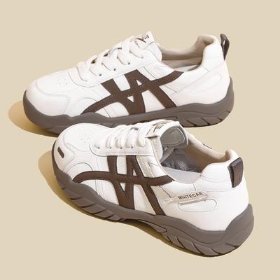 Retro German Training Shoes Women's 2025 Autumn New Heightening Casual Versatile Forrest Gump Shoes Soft Sole Comfortable Little White Sports Shoes