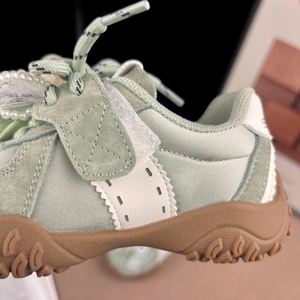 2026 Spring Girls' Non-slip Bowknot Pearl Princess Sports Shoes – Lightweight & Versatile