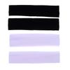 2Pcs Unisex Summer Sports Yoga Headband Simple Adjustable Running Sweat-Absorbing Elastic Single-Color Hair Band