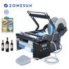 ZONESUN ZS-TB16P Desktop Halbautomatische Weinblechdosen Glas Runde Flaschen Etikettierer
