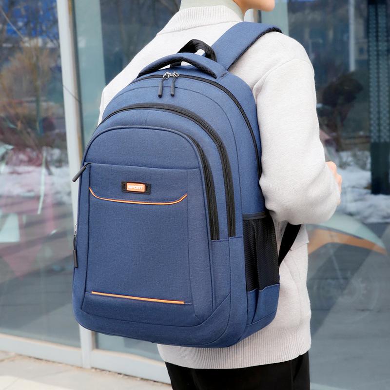 Schoolbag Business Commuter Backpack Men's Casual Waterproof Travel Bag Computer Bag Backpack High School Junior High School Student School Bag