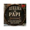 Vintage PAPI Sign Metal Wall Art Garage Decor
