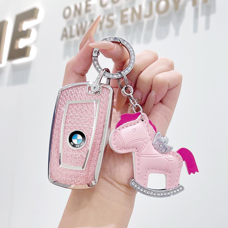 Premium Key Case for BMW 3, 5 Series, X1, X2, X3, X5, 320li, 525li, I3 - Elegant Design for Women