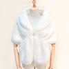 Imitation fur shawl lapel bridal cheongsam autumn and winter Rex rabbit hair cape spot elegant celebrity shoulder