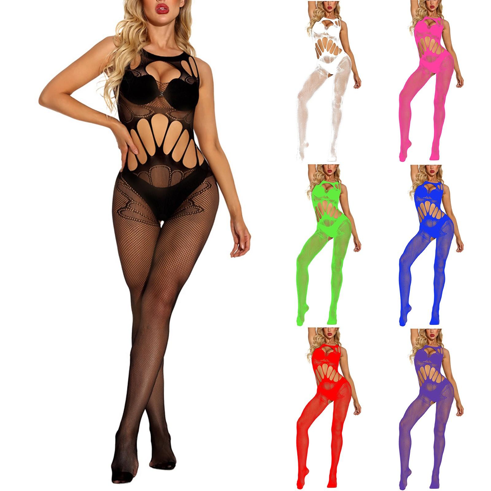 

Дамы Сексуальное белье Многоцветное кружево Выдолбленная сумка Бедра Большой эластичный сетчатый костюм