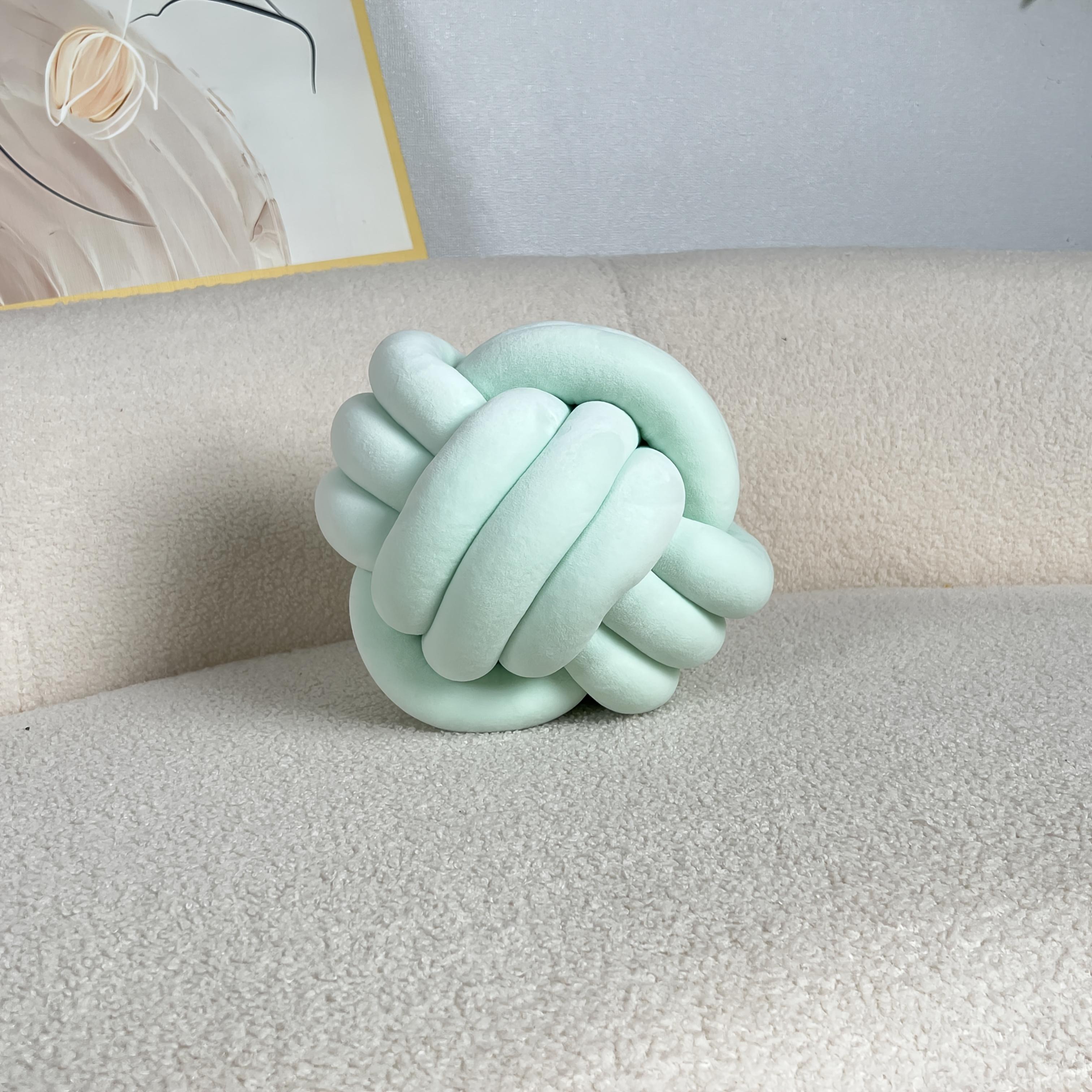 

1 шт. 22 см/8,66 дюйма Подушка-узел в форме шара Декоративная подушка для гостиной Кровать Диван Подушка ручной работы