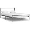 Bed Frame Gray Metal 160*200 Cm