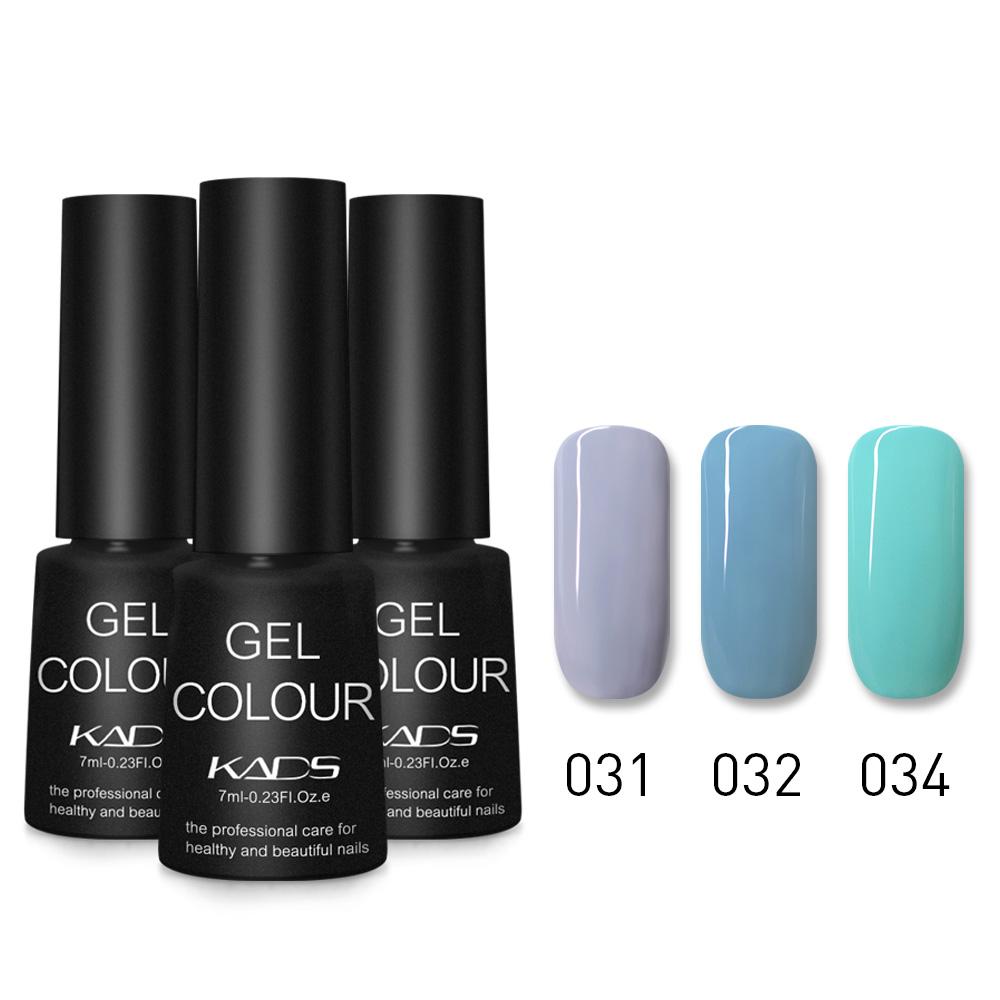 kads 3 buc/set Oja Gel de Unghii UV LED Soak Off Gel Lac de Unghii pentru Manichiură 7ml Semi Permanent Vernis Lac UV