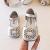 Unique Design Girls' Rhinestone Princess Shoes2026New Summer Fashion Children's Rhinestone Closed-Toe Sandals