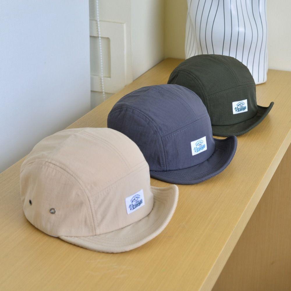 Japanese Women Sun Hat Quick-drying Snapback Cap Retro Short Brim Baseball Cap  Outdoor